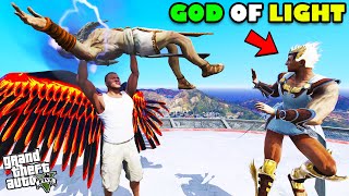 Franklin Found HERMES GOD OF LIGHT To Trap ZEUS in GTA 5  SHINCHAN and CHOP [upl. by Hukill]