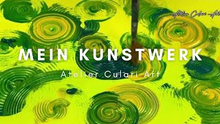 Mein Kunstwerk 👩‍🎨🎨 Abstrakte Kreisen art painting [upl. by Filahk]