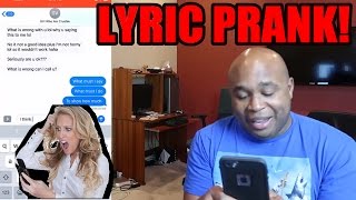 SONG LYRIC TEXT PRANK ON GIRL WHO HAS A CRUSH ON ME gone sexual [upl. by Ecinwahs]