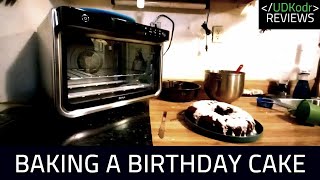 Using the Ninja Foodi XL PRO 8 in 1 Air Fry Oven to Make My Birthday Cake DT200 review [upl. by Haggerty913]