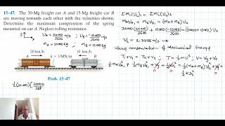 15–47 Kinetics of a Particle Impulse and Momentum Chapter 15 Hibbeler Dynamics Benam Academy [upl. by Norward]