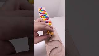 marble Run Race ASMR 154 Wooden Wave Course Colorful Marbles marblerun marblerunrace asmr [upl. by Snell]