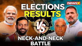 Haryana Election Results  Close Contest for Haryana Between BJP amp Congress  NewsX [upl. by Phillis]