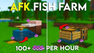 BEST 120 AFK Fish Xp Farm Tutorial in Minecraft Java amp Bedrock [upl. by Auhsaj]