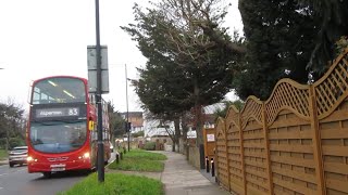 LK12 BNAVW1209 on Route 83 Forty Lane Wembley  21st February 2023 [upl. by Annerahs]