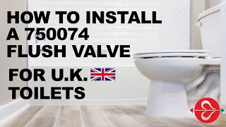 How to Install Fluidmasters 750074 Flush Valve with Lever Control  For UK Customers [upl. by Gonsalve308]