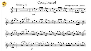 Complicated by Avril Lavigne Flue Solo with Piano AccompanimentSheets [upl. by Amaleta]