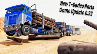 BeamNG Drives  Racing All New TSeries Truck Remake 2 On The Long Bumpy Desert Road [upl. by Jariv]