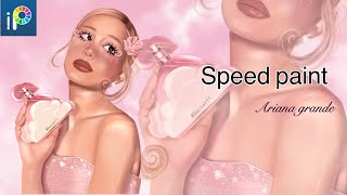 Speed Paint on ibis paint X  Ariana Grande [upl. by Brandie]