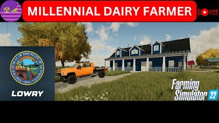 🔴LIVE  MILLENNIAL DAIRY FARMER  GOODBYE FS22 [upl. by Ardnnek]