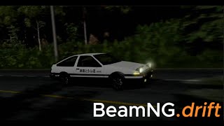 Initial D Remember Me scene In BeamNGDrive [upl. by Annaiuq]