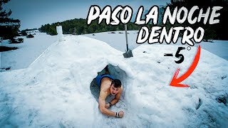 CONSTRUYO un IGLÚ y paso la NOCHE dentro a 5 GRADOS ❄️ Alfon WHAT Vlogs [upl. by Race]