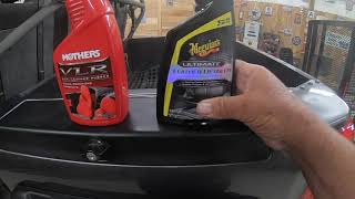 Mothers vs Meguiars leather and plastic cleaners [upl. by Verna]