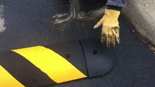 How to install rubber speed bumps [upl. by Nehte]