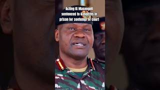 Acting IG Masengeli sentenced to 6 months in prison [upl. by Nnor]