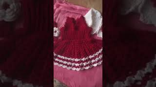 crochet v neck baby dress [upl. by Asserat513]