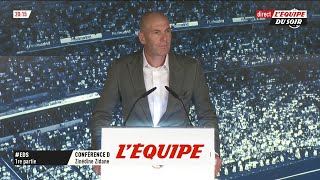 Zidane «Très content de rentrer à la maison»  Foot  ESP  Real Madrid [upl. by Lobel]