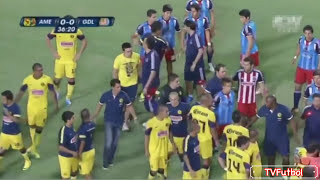 Clasico de Clasicos  America vs Chivas Fights Fouls Red Cards [upl. by Valaria]