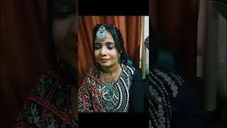 Navratri look makeup garba festival love youtubeshorts music trending [upl. by Nosdrahcir254]