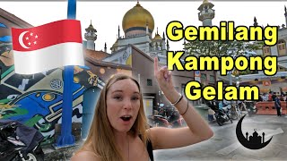 Local food at Singapores BEST Ramadan Bazaar  Travel vlog 2024  Gemilang Kampong Gelam [upl. by Glialentn]