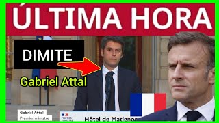 ÚLTIMAHORA  DIMITE 1° MINISTRO DE MACRON [upl. by Adoh]