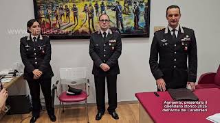 wwwsiciliatvorg  Agrigento presentato il calendario storico dellArma dei Carabinieri 2025 [upl. by Brookner]