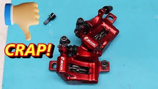 ZOOM HB 100 XTech hydraulic brakes review JUNK MUST SEE 👎 [upl. by Atekihs]