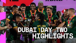 South Africa make it FIVE in a row  Dubai HSBC SVNS Day Two Mens Highlights [upl. by Gastineau368]