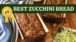 EASY amp DELICIOUS Zucchini Bread  Can be gluten dairy and sugar free ⭐️ [upl. by Tommi675]