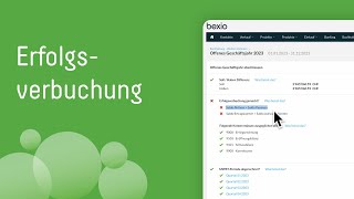 Erfolgsverbuchung mit bexio I bexioSupport [upl. by Oderf814]