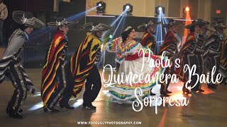 Quinceanera Surprise Dance Folklorico Paola [upl. by Sirovaj]