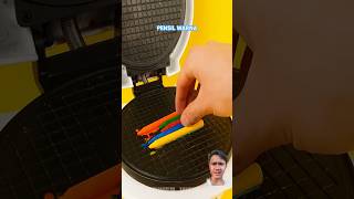 Pensil warna nya di lelehin satisfying waxcrayons art waferpaper painting diy funny [upl. by Powel]