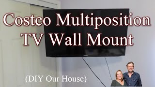 DIY Installation Costco Multiposition TV Wall Mount [upl. by Henebry]