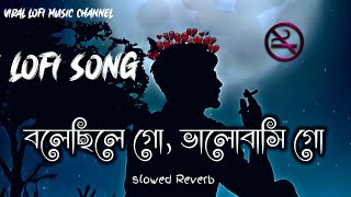 বলেছিলে গোভালোবাসি গো। Bolechile go bhalobasi go lofi song। বলবোনা গো আর কোনো new song । [upl. by Legir864]