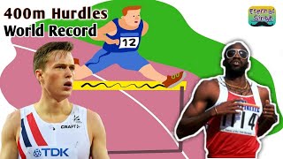 400m hurdles world record Karsten Warholm 400m hurdles Tokyo Olympics 2021 world record [upl. by Amin]