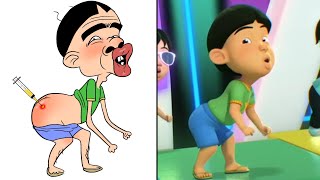 Goyang Upin Ipin Drawing Meme  Upin amp Ipin Kartun Lucu  Part 2 [upl. by Ahsirat]