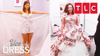 Most Unique Wedding Dresses of ALL TIME  Say Yes To The Dress  TLC [upl. by Walcoff]