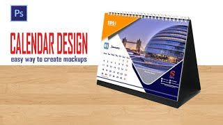 Desain Kalender Meja 2021 Photoshop  How to Create Mockups Desk Calendar [upl. by Teresita]