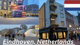 Walking tour of city center Eindhoven Netherlands [upl. by Anibas]