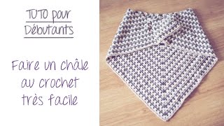 Faire un châle au crochet pour débutants Half Granny [upl. by Yrohcaz]