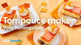 Oranje tompouce maken voor Koningsdag  Recept  Allerhande [upl. by Ogait883]