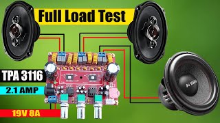 Original TPA 3116 ClassD 200 Watt 21 Amp Power Test [upl. by Aikym265]