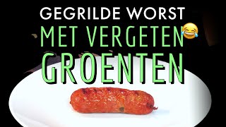 BBQ WORST grillen met vergeten groenten stamppot [upl. by Ahseim]