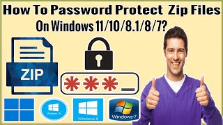 How To Password Protect A Zip File In Windows 11108187 Password Protect Email Attachment Winrar [upl. by Nahgen702]