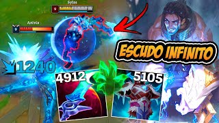 MEGA SYLAS AD BUILD 10 MIL DE ESCUDO FICA ABSURDO escudo infinito  LEAGUE OF LEGENDS [upl. by Namra]