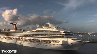 Cruise Ship Horn Battle from the Carnival Breeze JAN 2013 HD 1080p [upl. by Kaplan]