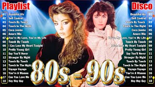 70s 80s 90s Disco Songs Melody  Bee Gees Sandra ABBA Neil Sedeka  Eurodisco Golden [upl. by Imorej372]