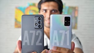 Samsung Galaxy A72 vs A71 Full Comparison [upl. by Mccahill]