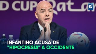 Infantino acusa de quothipocresíaquot a Occidente [upl. by Wilow]