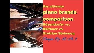 Bösendorfer vs Blüthner vs Grotrian Steinweg [upl. by Perpetua]